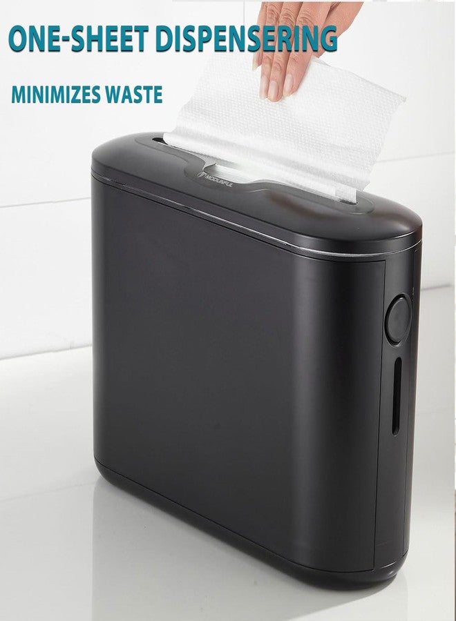 modunful Multifold Paper Towel Dispenser Countertop - Compact Folded Paper Towel Holder for Kitchen/Bathroom, Black Space-Saving Design, Compatible with Marathon Folded Paper Towel - Image 5